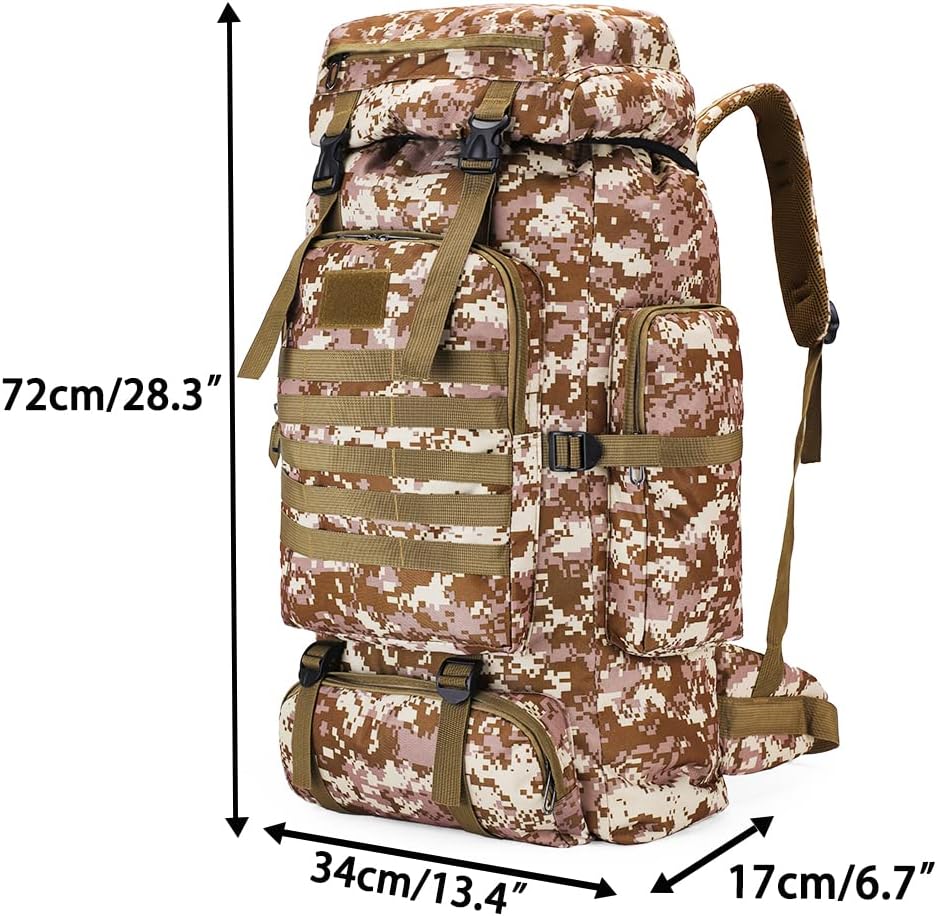 80l hiking camping backpackhunting backpack for outdoorbackpack waterprooftactical backpack for men women