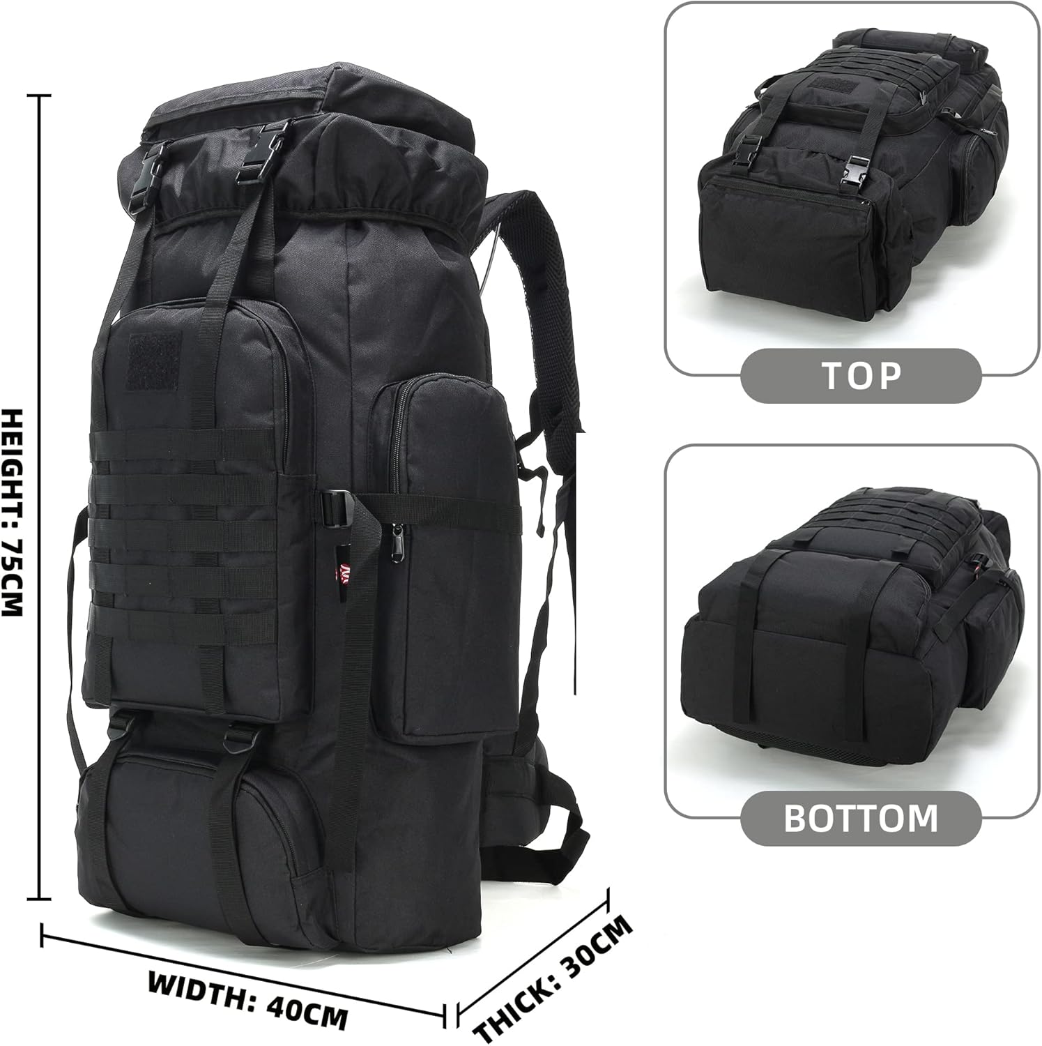 70l camping hiking backpack tactical backpack military rucksack backpack for outdoor